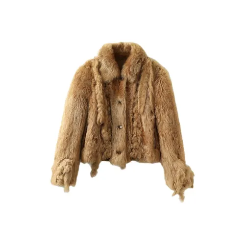 MINNANHUI Хаки Женские меховые изделия