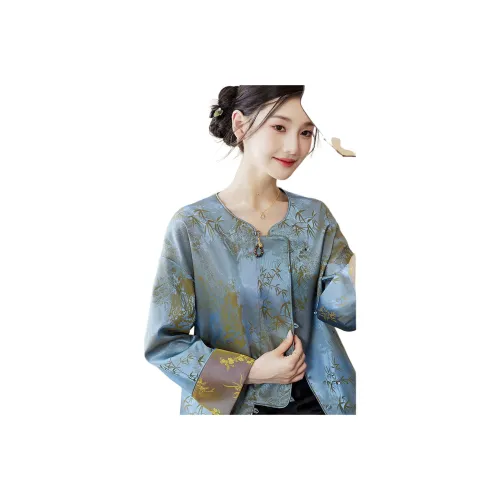 Like The Age Of Water Вельвет Feel Пальто Женское Синий