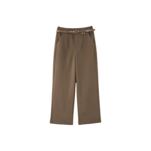 IHIMI Повседневные брюки Женские Кофе