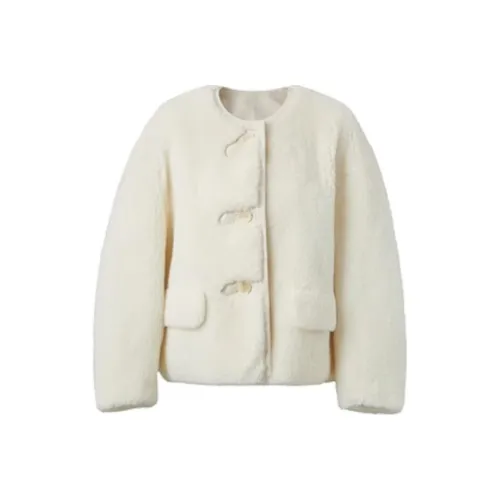 3COLOUR Velvet Feel Куртка Женская Ecru