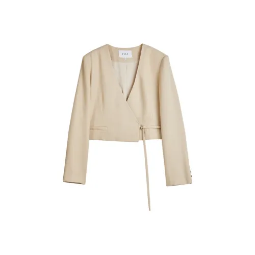 ELLE Cropped Coat Women's CAMEL ELLE Укороченное пальто женское CAMEL