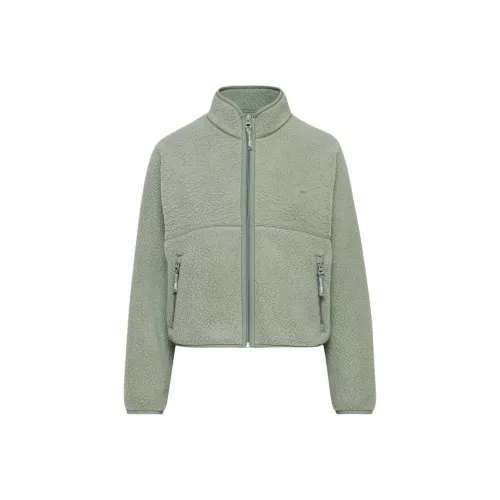 ARITZIA TNA Polartec Термический Pro Mockneck ZIP UP Бархат feel Пальто Женские Smoke Sage