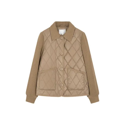 IHIMI Хлопковый пуховик женский хаки