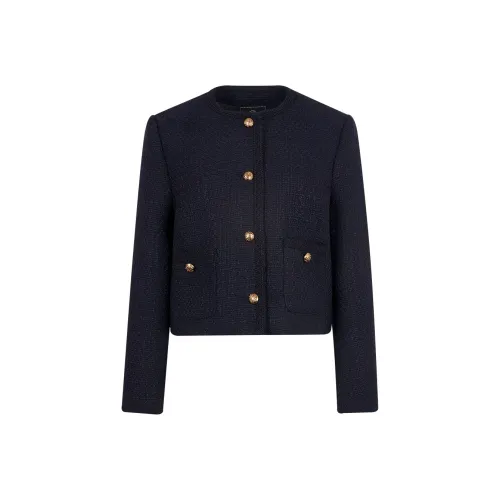 JESSYLINE Cropped Coat Women's Dark Blue