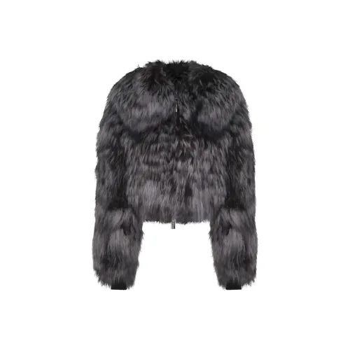 Blumarine FW24 Мех Женский Серый