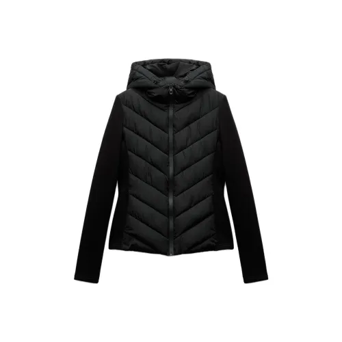 ZARA Пуховая куртка Женская Черная