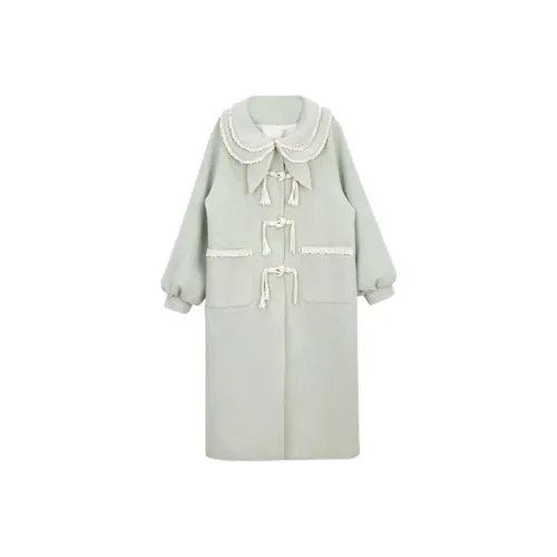 MTHE Бархат Feel Пальто Женские Зеленый