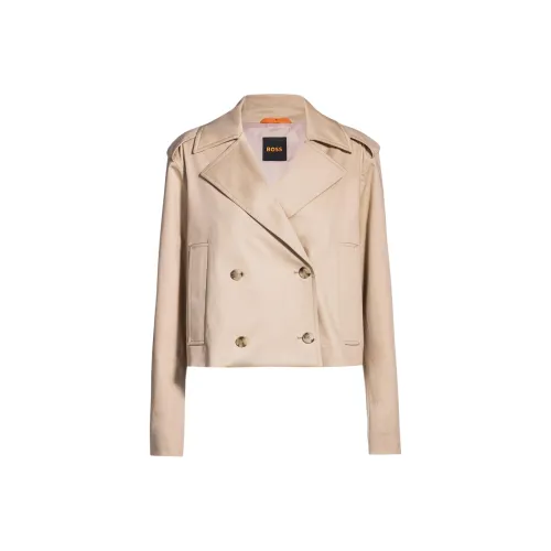Hugo Boss Тренчкот Женский Светлый Бежевый