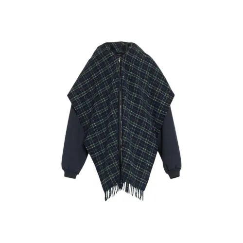 Balenciaga Плащ Стандартный крой Женский Черный