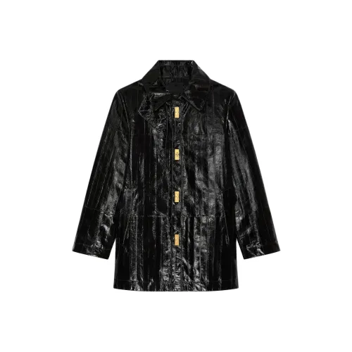 Givenchy Кожа Куртка Женская Черная