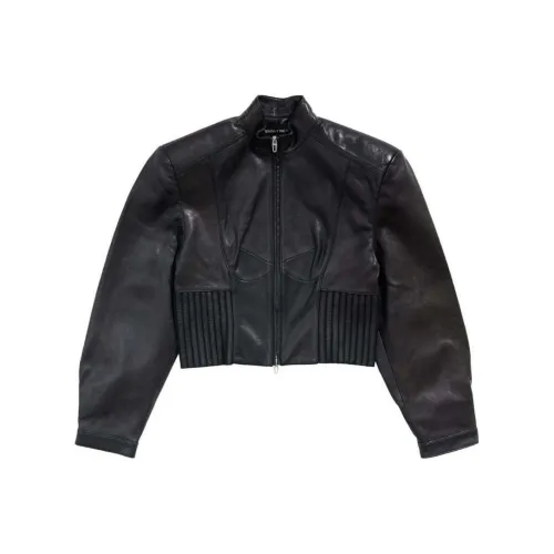 Bimba Y Lola FW24 Кожа Куртка Женская Черная