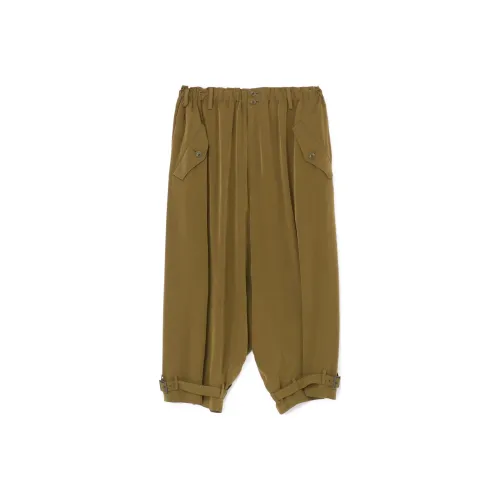 Yohji Yamamoto Khaki Женские Повседневные Брюки