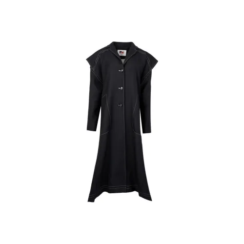 Ports 1961 FW24 Тренчкот Женский Черный