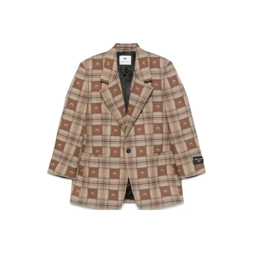 Marine Serre SS25 Бизнес-костюм Женский Светло-коричневый