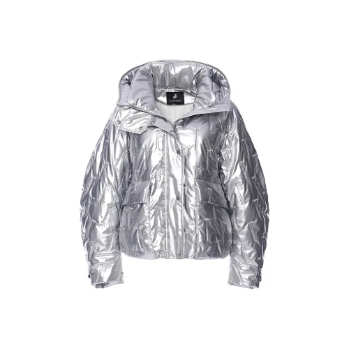 FLONAKED Хлопковый пуховик Женская серебряная
