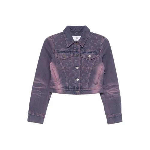 Marine Serre SS25 Denim Jacket Women's Purple
