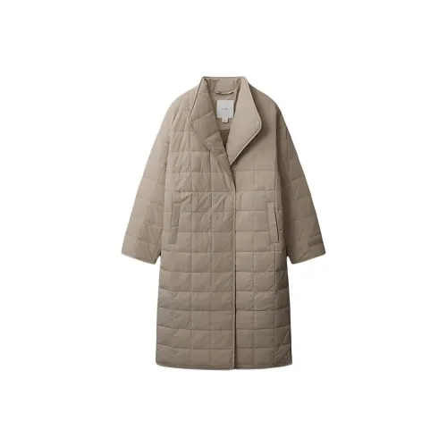 Calvin Klein Хлопковый пуховик женский хаки