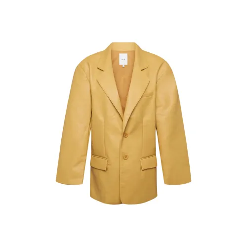 Khy Искусственная кожа OVERSIZED Блейзер Бизнес Костюм Женский Мед Мед