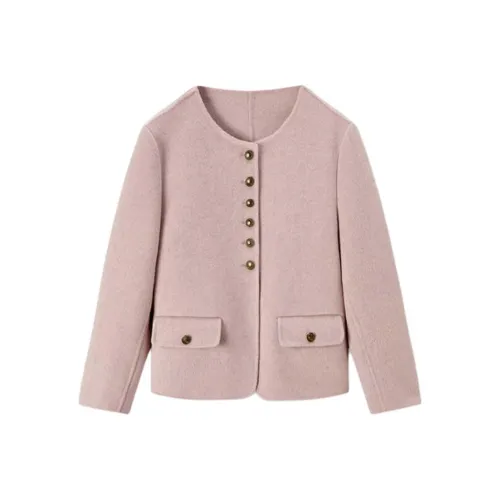 EICHITOO Розовое Женское Пальто