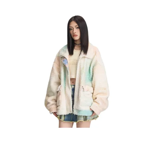 LALABOBO Velvet Feel Пальто Женское Бежевый