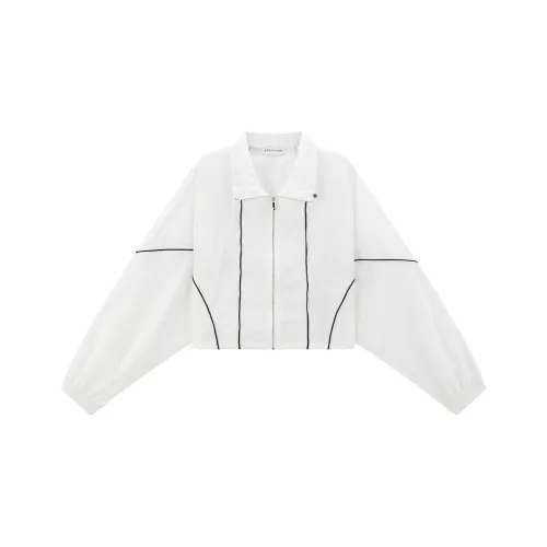 PEACEBIRD Белый укороченный пальто женские короткие пальто