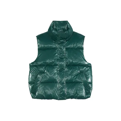 Victoria's Secret Розовый HIGH SHINE Marshmallow Puffer Жилет Розовый DFB Жилет Женские Deep Forest Shimmering Золотой