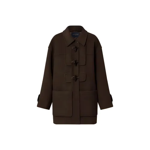 LOUIS VUITTON FW24 Пальто Женское Темно-Коричневый