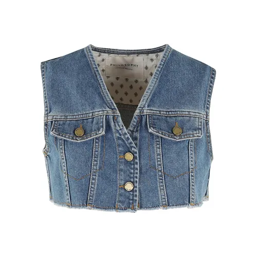 PHILOSOPHY DI LORENZO SERAFINI Жилет Женские Синий