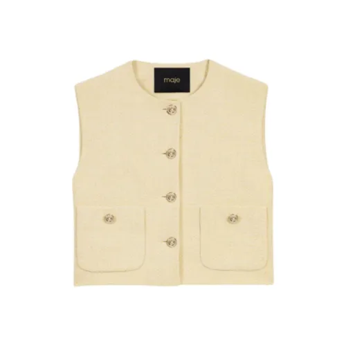 Maje Желтые Женские Жилеты