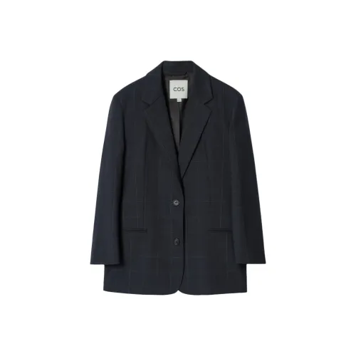 COS Бизнес-костюм женский темно-синий