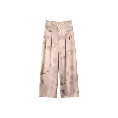 SHUXI Весна Scenery Мраморный Женские Повседневные Брюки