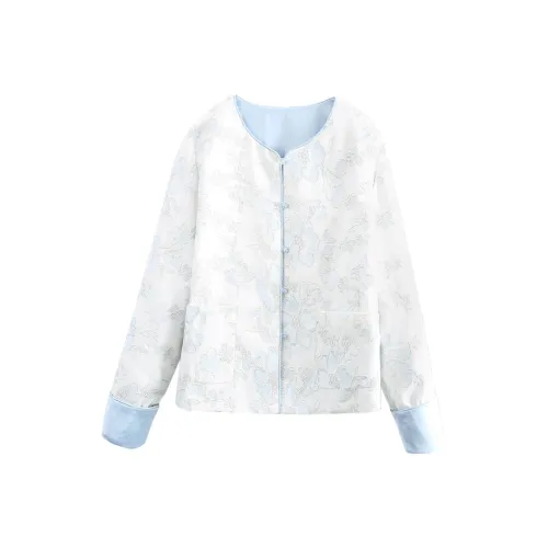 A paradise for awakening Укороченное пальто женское синее