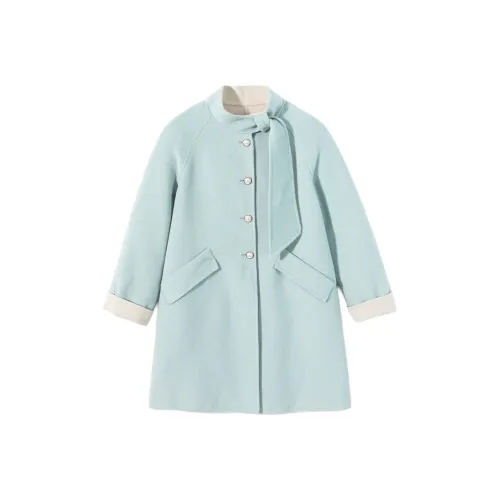 EICHITOO Пальто Женское Светло-Синий