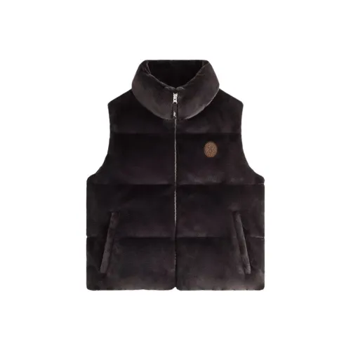 KITH FW24 Teddy Vest Women's Dark Brown