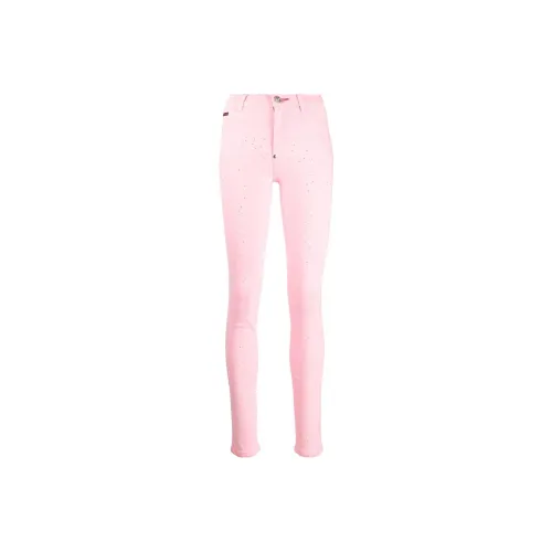 PHILIPP PLEIN Розовые Женские Повседневные Брюки