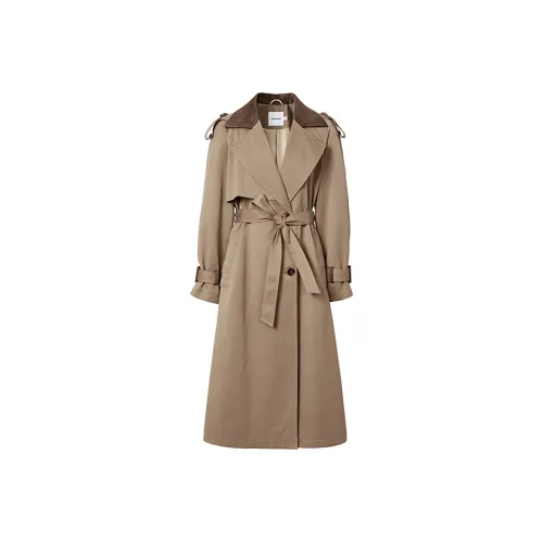 Hopeshow Тренчкот Женский Светлый Кофейный
