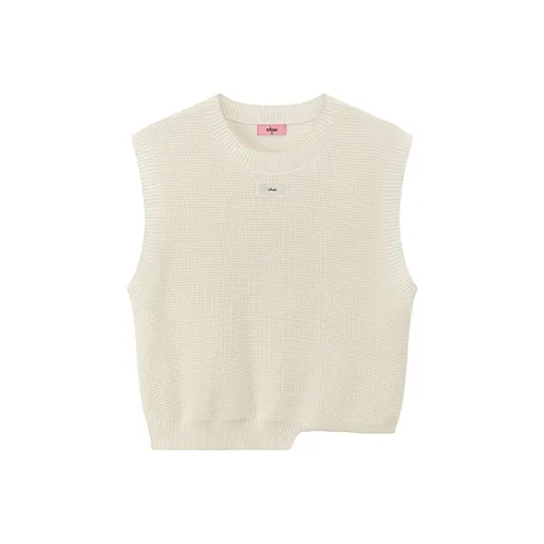 CHUU Жилет Женский Белый Абрикос