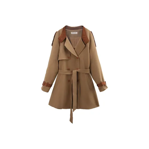 A paradise for awakening Тренчкот Женские Кофе