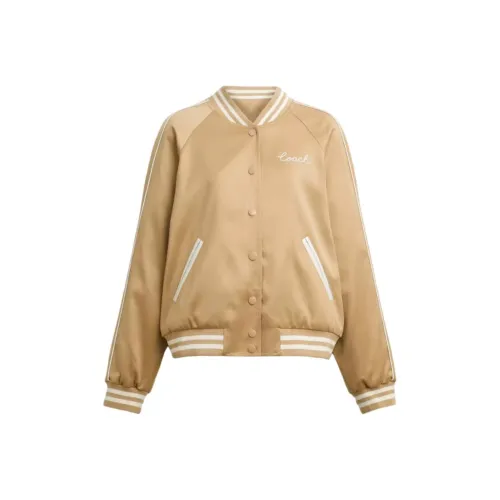 COACH Бейсбольная куртка Женская Светлый Умбра