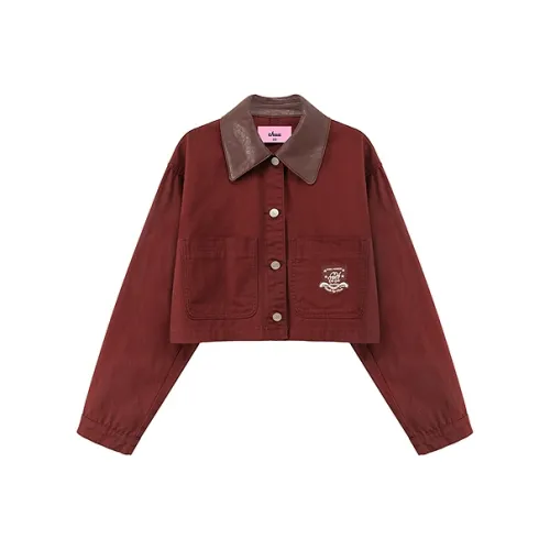 CHUU Cropped Jacket Женская Винтажный Красный