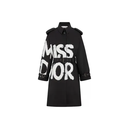 DIOR FW24 Тренчкот Женский Черный