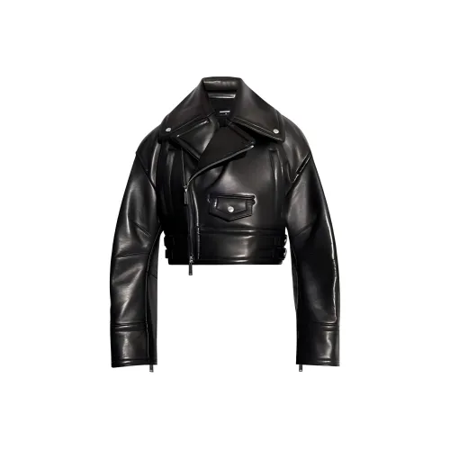 DSQUARED 2 Кожа Куртка Женская Черная