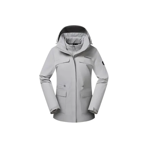 TOREAD Водонепроницаемый и Ветрозащитный для сохранения тепла Ветровка Женская Премиум Серый