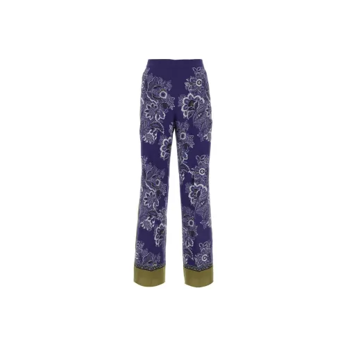 ETRO Фиолетовые Женские Повседневные Брюки