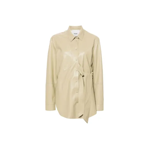 NANUSHKA FW24 Кожа Куртка Женская Бежевая