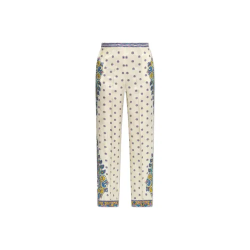 ETRO Крем Женские Повседневные Брюки