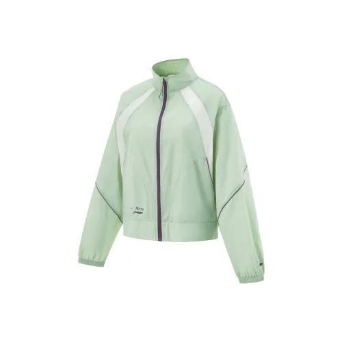 LINING Fitness Series Тренчкот Женские Tallow Зеленый Сливочный