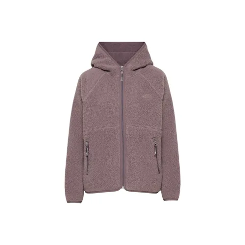 ARITZIA TNA Polartec Термический Pro С капюшоном Застежка-молния Толстовка Бархат feel Пальто Женские Дымчатый баклажан Дымчатый баклажан Фиолетовый