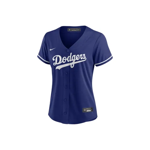 nike x MLB Los Angeles Dodgers Бейсбольная куртка Женская Королевский синий
