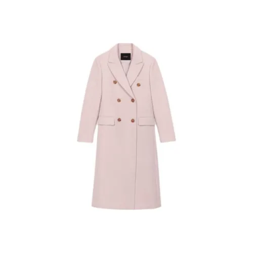 Maje Светло-янтарное женское пальто